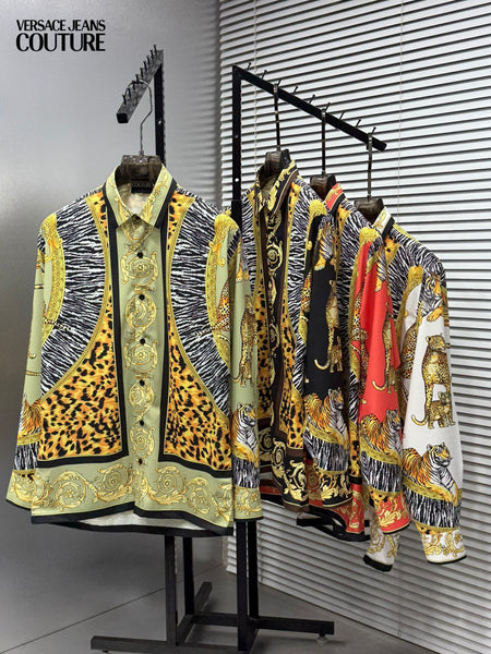 Premium Animal & Baroque Pattern Casual Shirt For Men