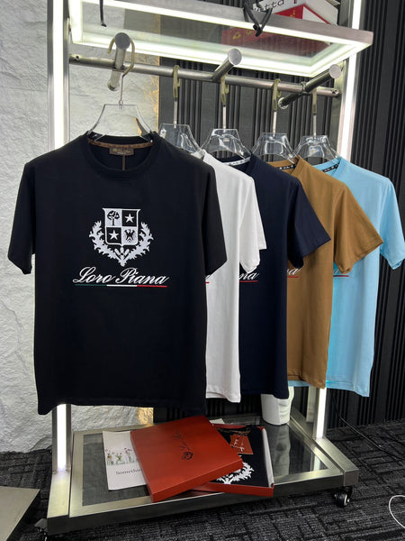 Premium  Crew Neck T-Shirt with Luxury Logo Print