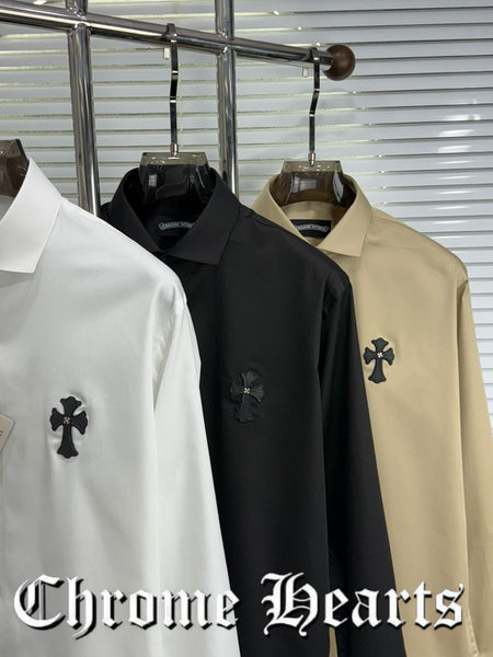 Premium Cross Logo Classic Formal Shirt for Men