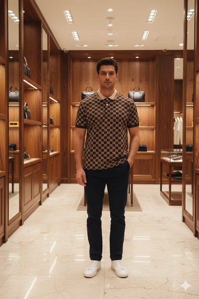 Luxury Monogram Polo Shirt For Men