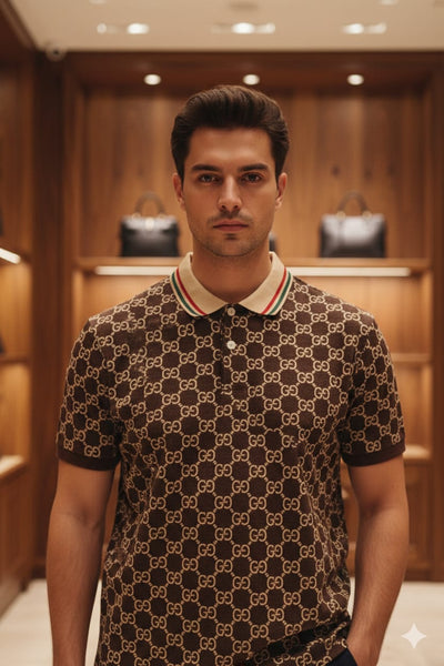 Luxury Monogram Polo Shirt For Men