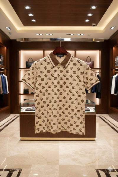 Premium Designer Monogram Polo T-Shirt For Men