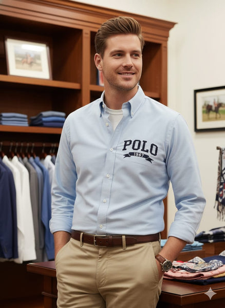 Premium Classic Oxford Long Sleeve Shirt For Men