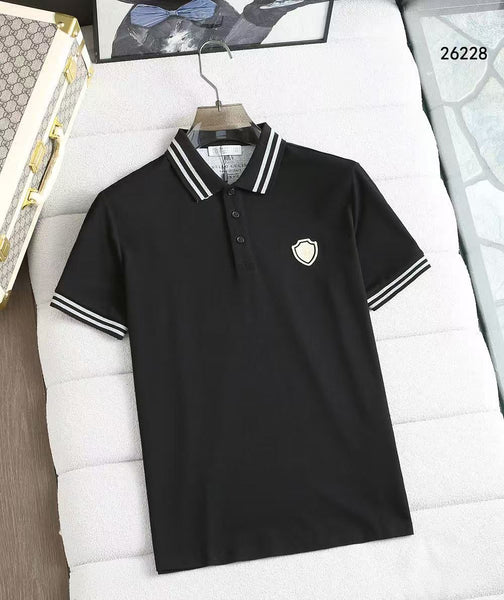 Men’s Premium Polo T-Shirt – Striped Collar Casual Half Sleeve Cotton Tee