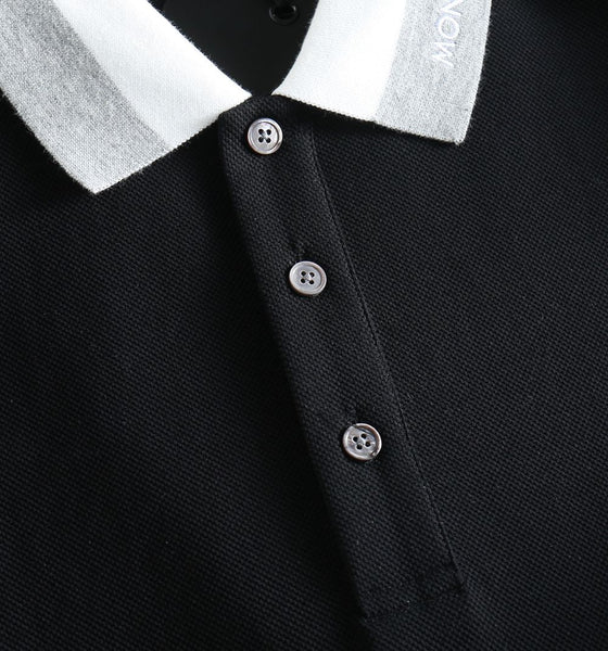 Premium Contrast Collar Polo Shirt For Men