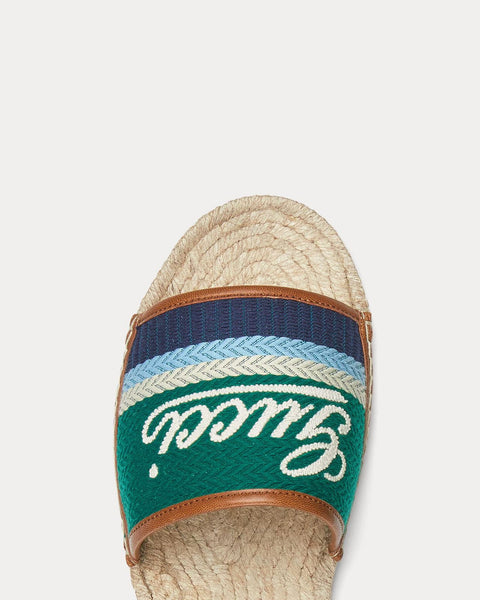 Premium Embroidered Espadrille Slides