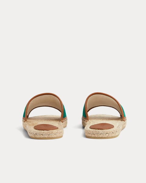 Premium Embroidered Espadrille Slides