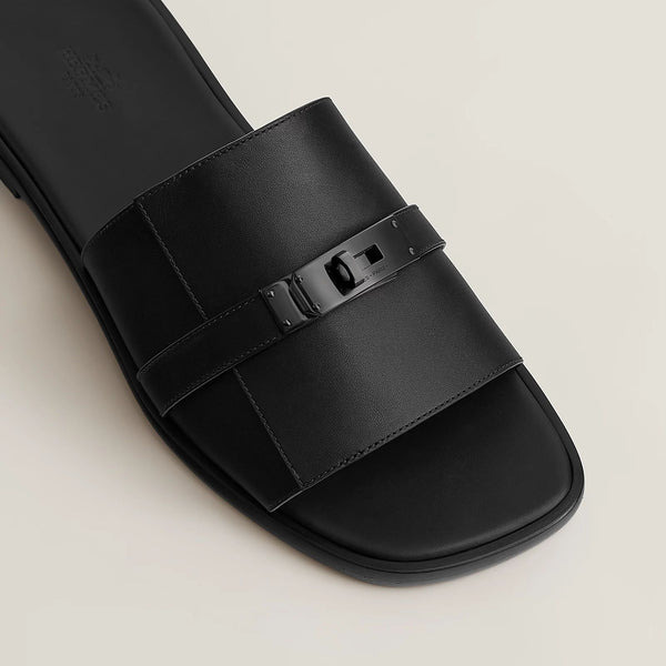 Men’s Stylish Black Slide Sandals Premium Casual Comfort Slippers