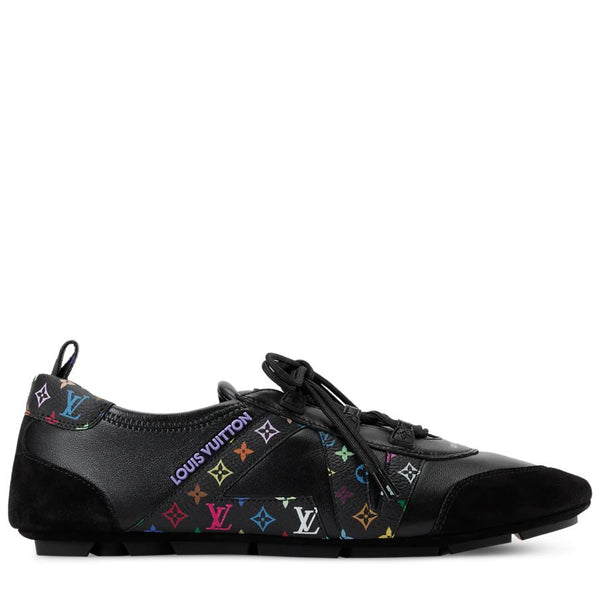 Black Multicolor Monogram Designer Sneakers  For  Women