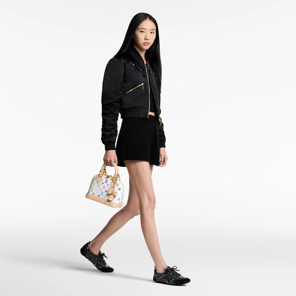 Black Multicolor Monogram Designer Sneakers  For  Women