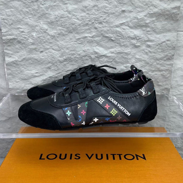 Black Multicolor Monogram Designer Sneakers  For  Women