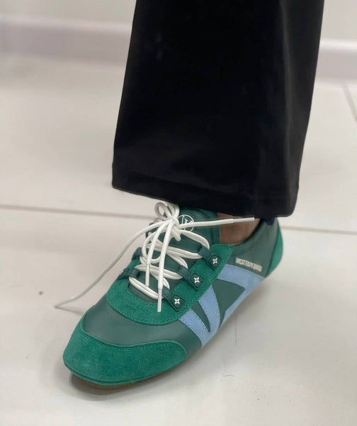 Luxury Green Designer Sneakers Stylish Comfort with Signature Details