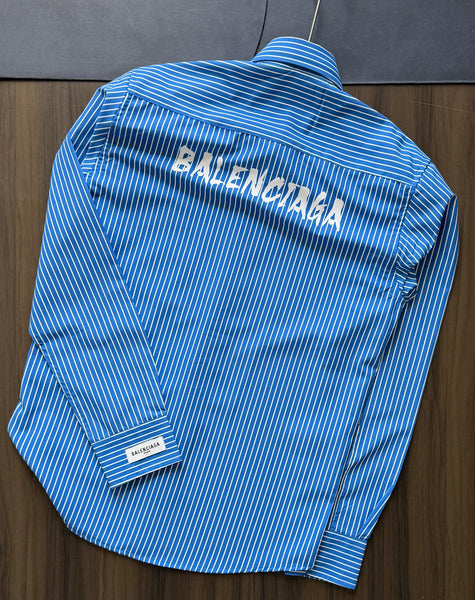 Men’s Premium Striped Formal Shirts  Stylish Red & Blue Designer Collection