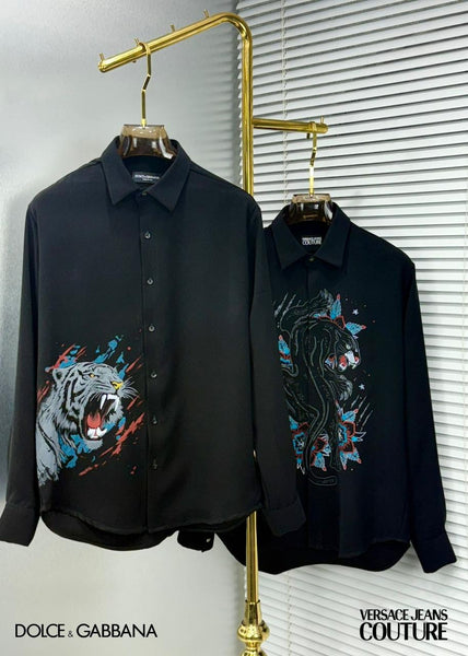 Bold Luxury Statement Shirts Tiger & Panther Print Edition