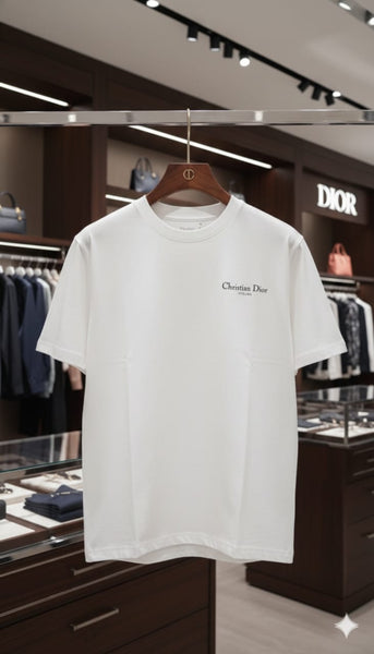 Premium White Designer Oversize Tee  Minimal Signature Style