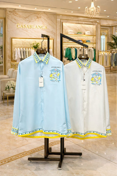 Premium Tennis Club Printed Shirt  Luxury Casual Designer Wear