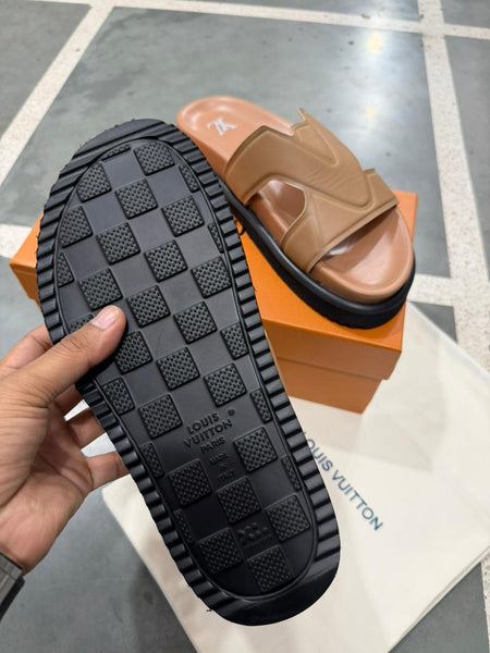 Premium Branded Style  Logo Slide Sandals for Men