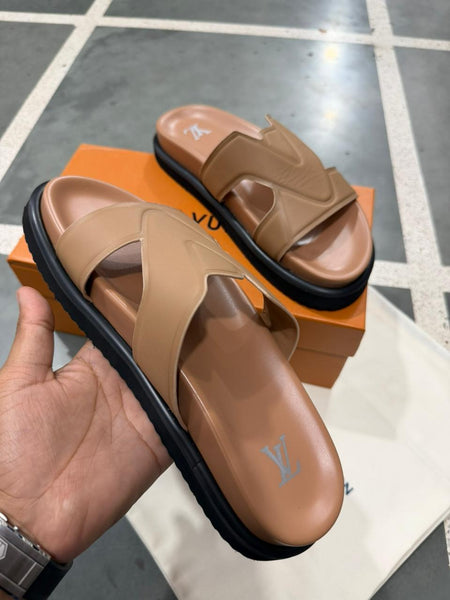 Premium Branded Style  Logo Slide Sandals for Men