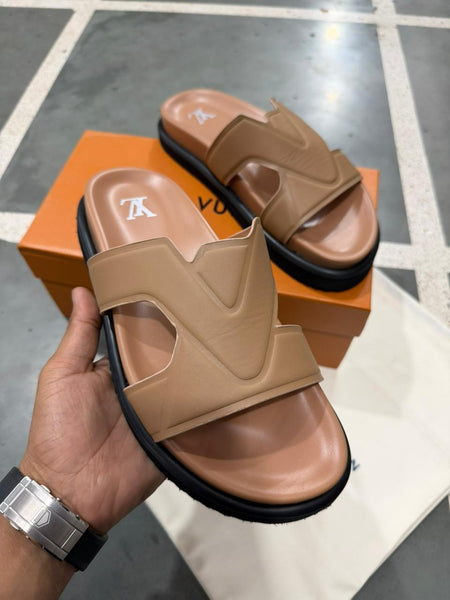Premium Branded Style  Logo Slide Sandals for Men