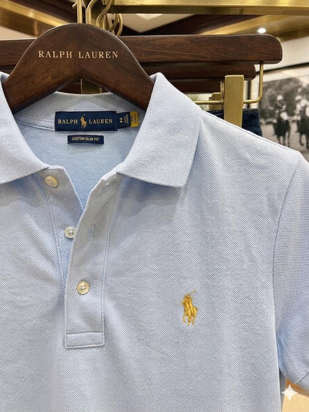 Classic Light Blue Polo T-Shirt Elegant & Everyday Style