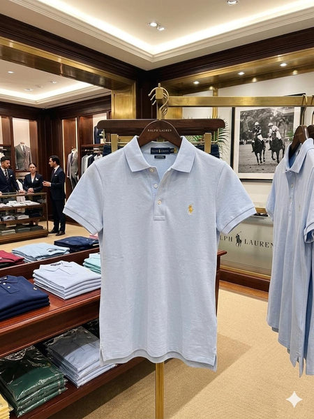 Classic Light Blue Polo T-Shirt Elegant & Everyday Style