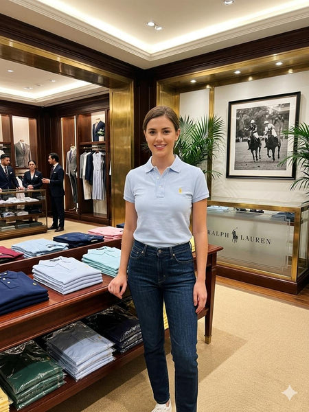 Classic Light Blue Polo T-Shirt Elegant & Everyday Style
