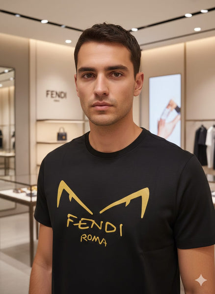 Imported Roma Black Graphic T-Shirt for Men Premium Casual Wear