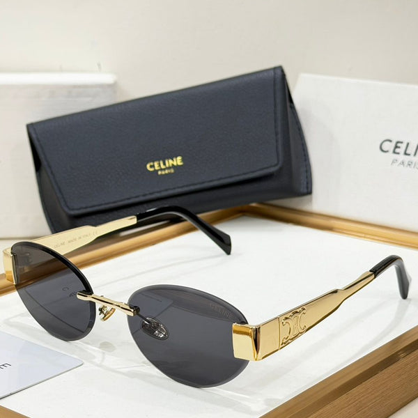 Luxury Minimalist Statement Oval Shape Sunglasses For Women