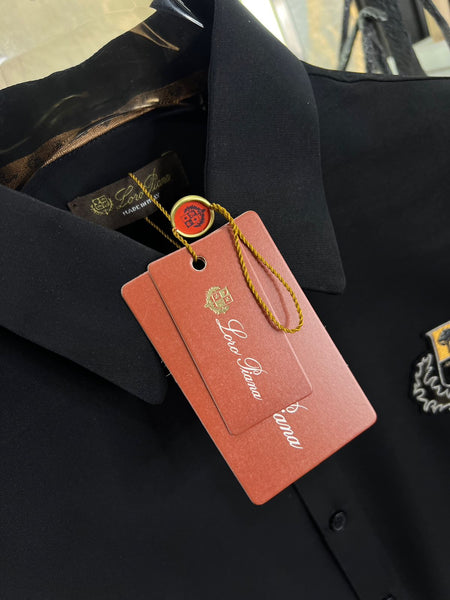 Premium Solid Formal Shirts with Embroidered Crest  Classic Luxury Collection
