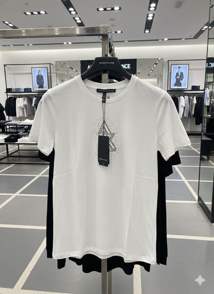 Premium White Embellished  Logo T-Shirt for Women