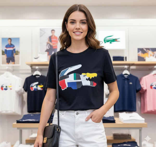 Modern Casual T-Shirt with Artistic Print Tee For Women