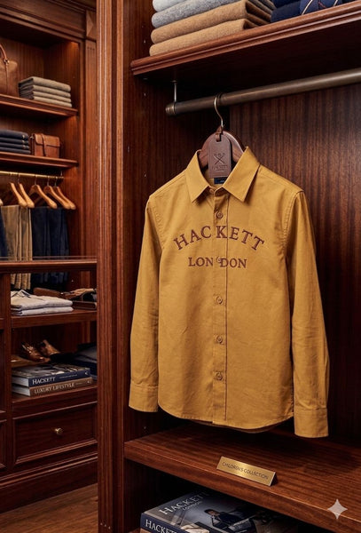 Boys Premium Branded Shirt Stylish Mustard Casual Wear