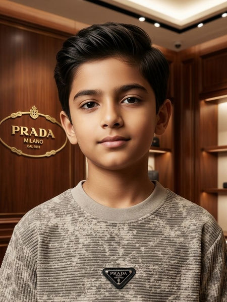 Premium Initial Brand Logo Kids  Printed T-Shirt  Elegant & Stylish Wear