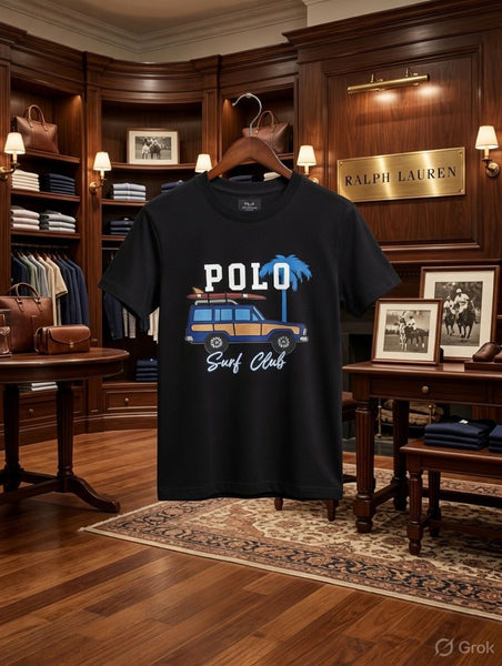 Stylish Kids Polo Surf Club Graphic T-Shirt  Classic Casual Wear