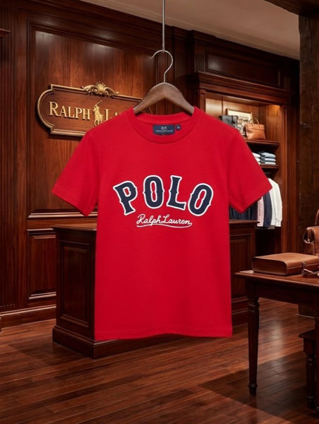 Kids Branded  Logo T-Shirt Classic Red Casual Wear