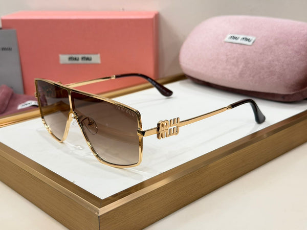 Stylish  Designer Rimless Sunglasses  Premium Gradient Lens Fashion Shades