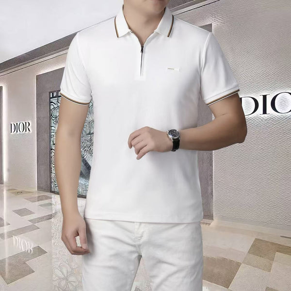 Premium Exclusive Branded  Half Zip Polo T-Shirt for Men