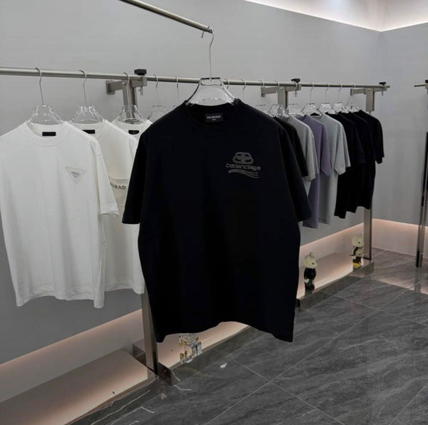 Premium Black Logo Over sized T-Shirt  Minimalist Streetwear Essential