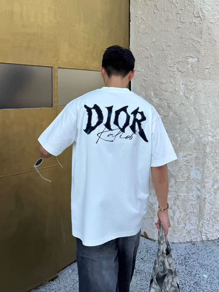 Premium  Brand  Logo White Over sized T-Shirt  Casual Streetwear Essential