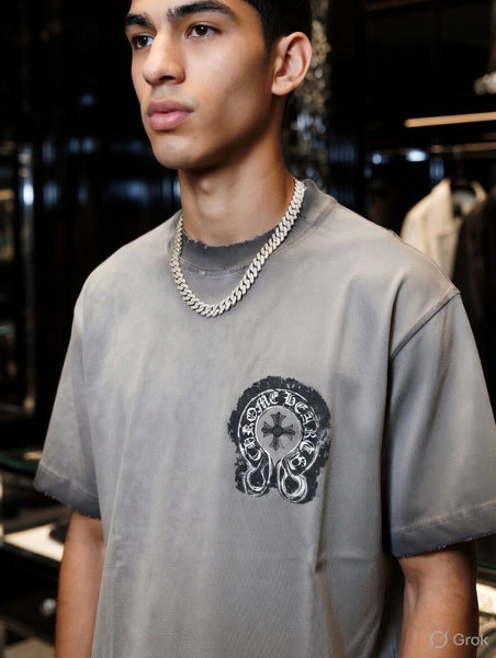 Premium Grey Graphic Oversized T-Shirt