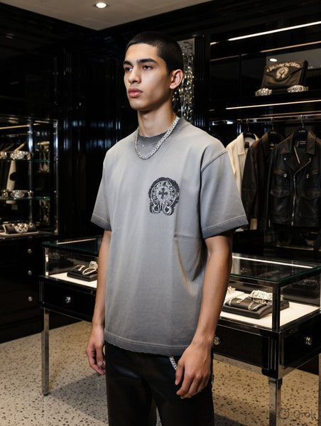 Premium Grey Graphic Oversized T-Shirt