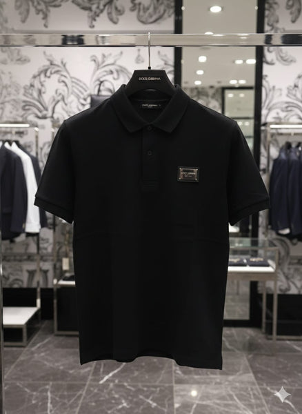 Premium Black Polo T-Shirt – Classic Minimal Design
