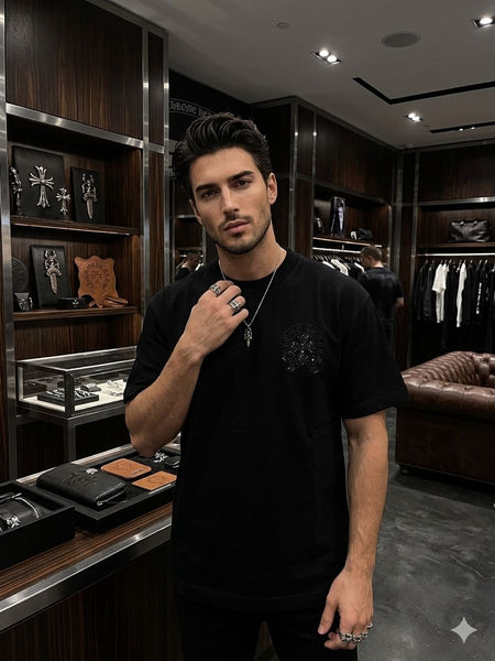 Premium  Black  Over sized  T-Shirt  Luxury Streetwear Edition