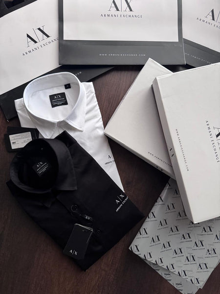 Premium Regular  Fit Shirt  Classic Black & White Designer Formal Wear