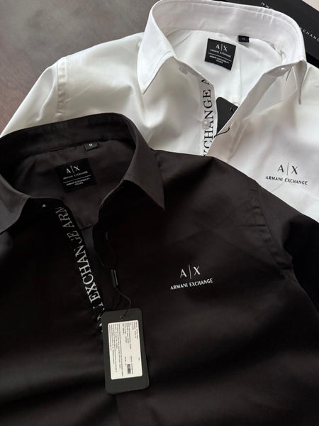 Premium Regular  Fit Shirt  Classic Black & White Designer Formal Wear