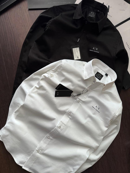 Premium Regular  Fit Shirt  Classic Black & White Designer Formal Wear