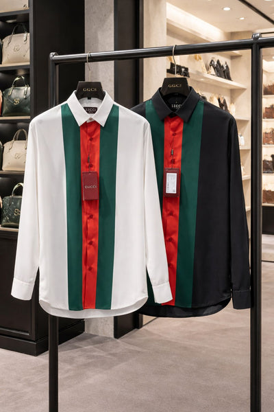 Luxury Stripe Designer Shirt  Premium Regular Fit