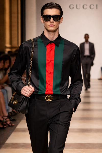 Luxury Stripe Designer Shirt  Premium Regular Fit