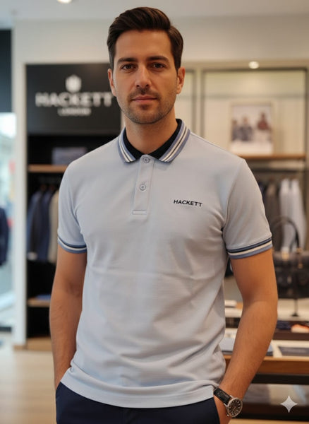 Premium Light Grey Polo T-Shirt  Modern Fit Style
