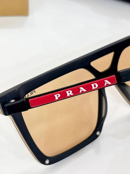 Luxury Black Frame Sunglasses with Signature Side Logo